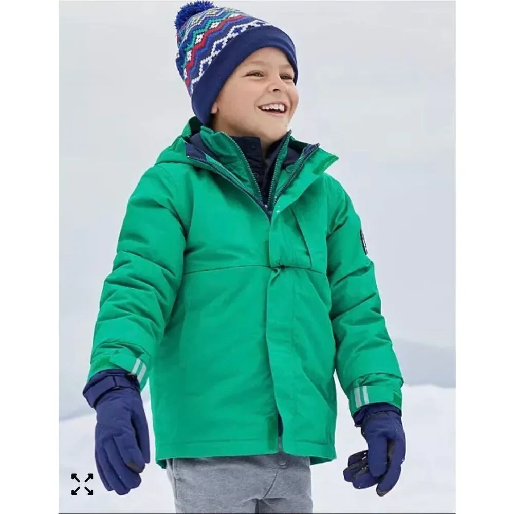 Kids Unisex Land’s End Squall Waterproof Insulated Winter Parka 3 in 1 size XL 1